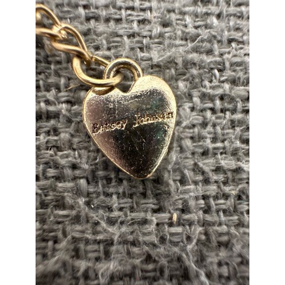 Betsey Johnson Turquoise Boot Pendant Necklace With Rhinestones - Picture 3 of 8